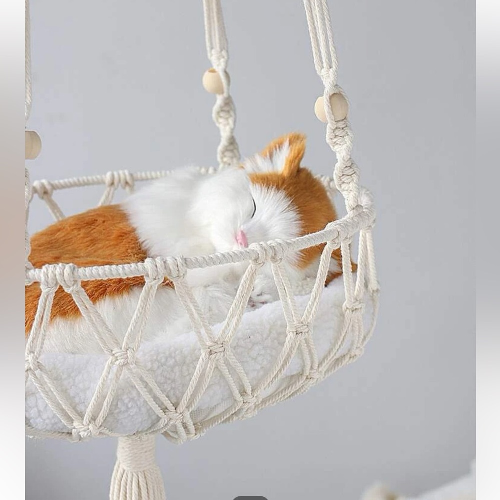 Retro Boho Macramé Wall Hanging Basket - Picture 2 of 8